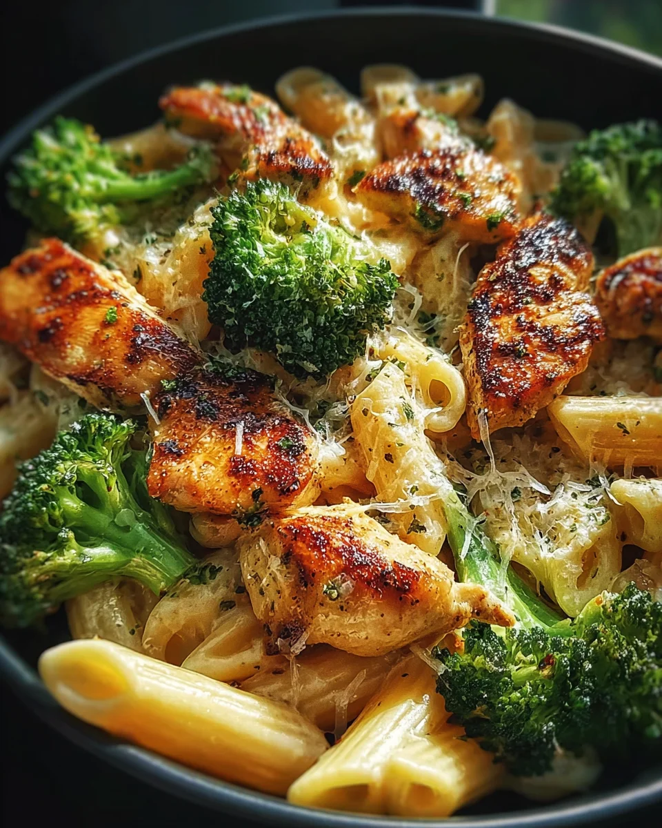 Hähnchen-Brokkoli-Pasta: