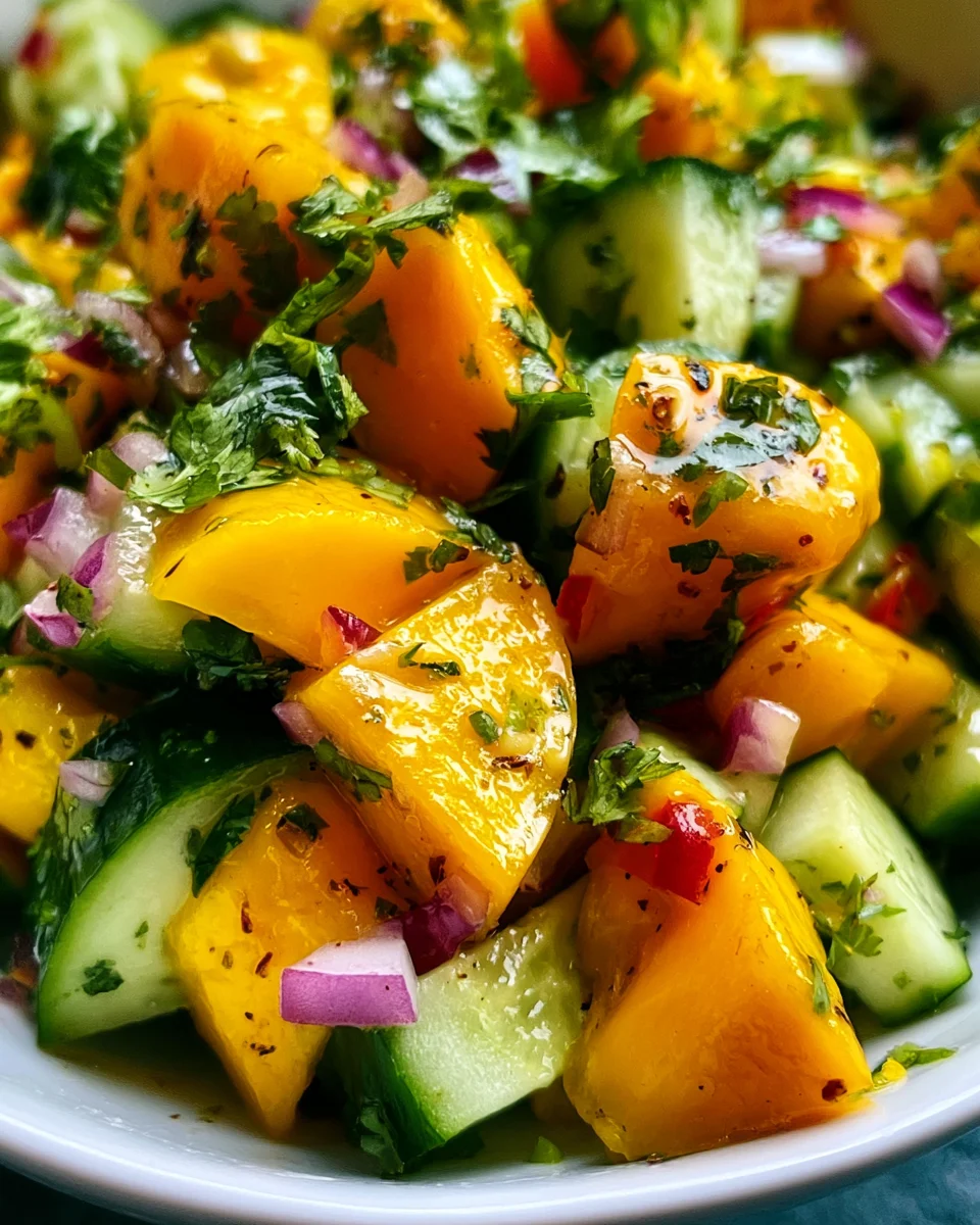 Mango-Gurken-Salat