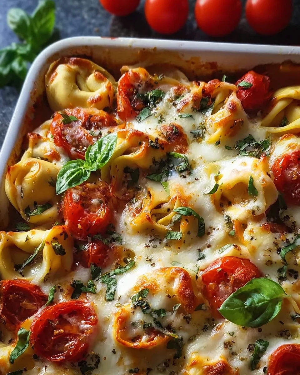 Tortellini-Auflauf mit Tomaten & Mozzarella