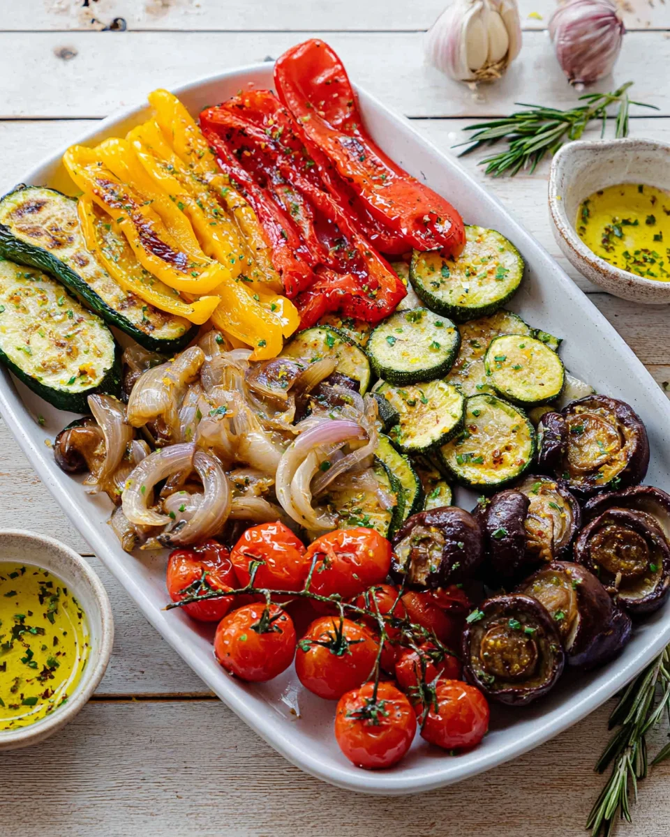 Antipasti aus frischem Gemüse