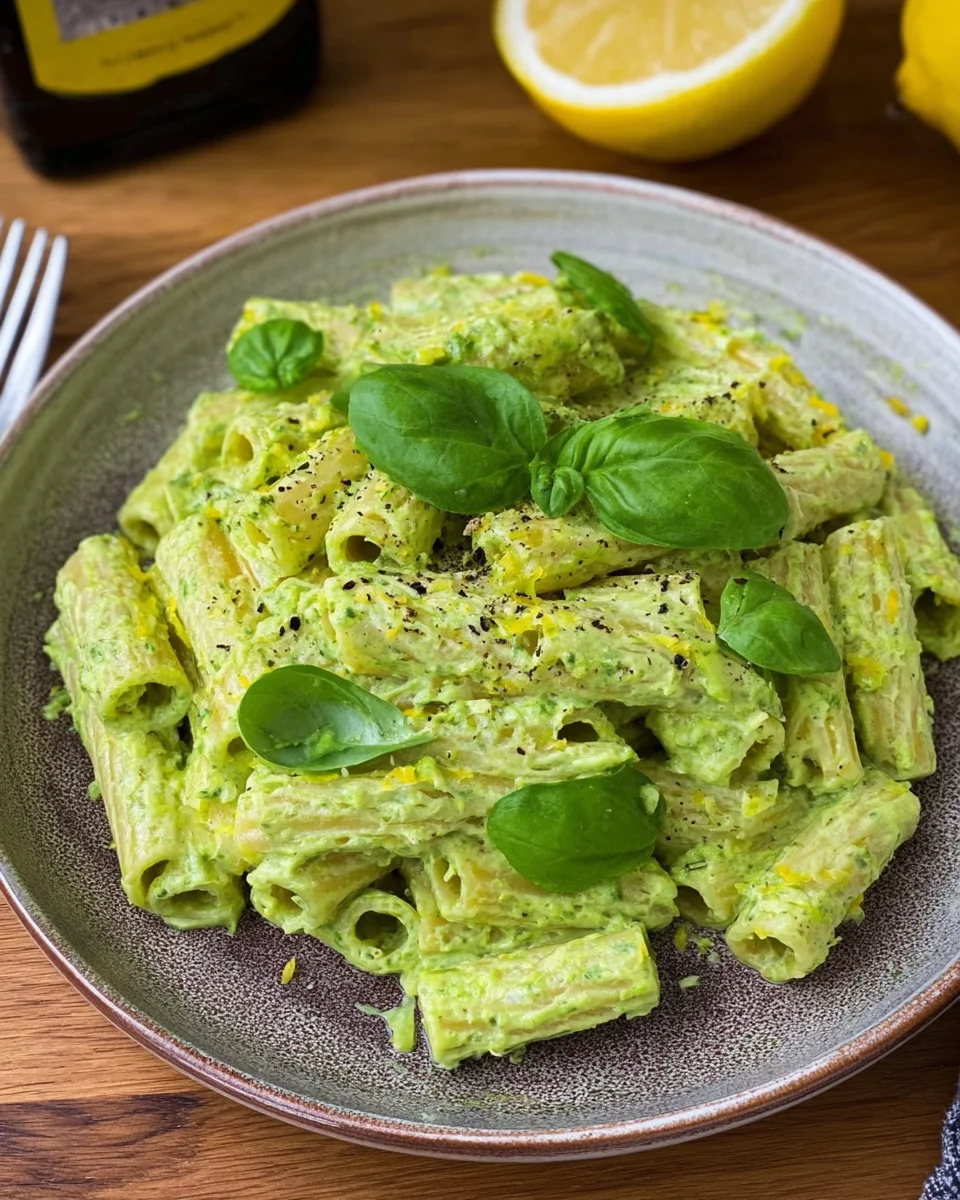 Avocado Frischkäse Pasta