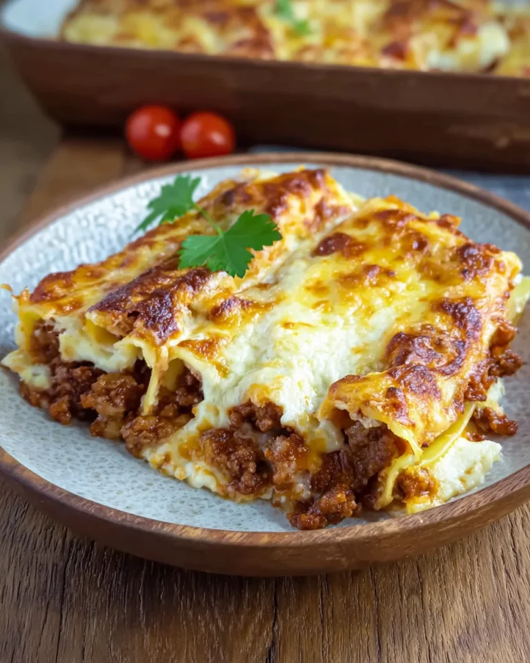 Cannelloni mit Hackfleischfüllung