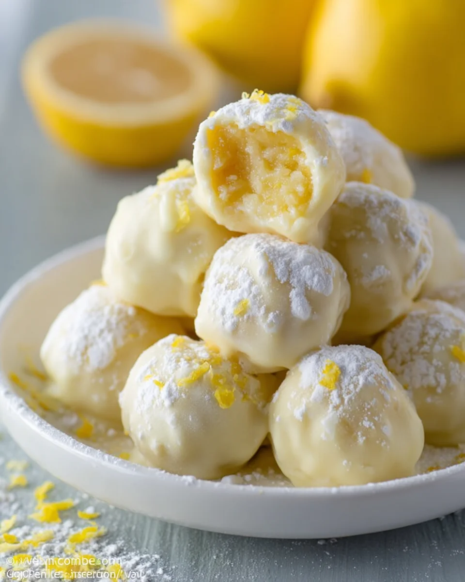 Einfache Zitronen Pralinen mit weißer Schokolade - perfekt für Anfänger