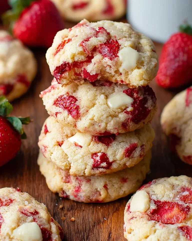 Erdbeer Frischkäse Cookies