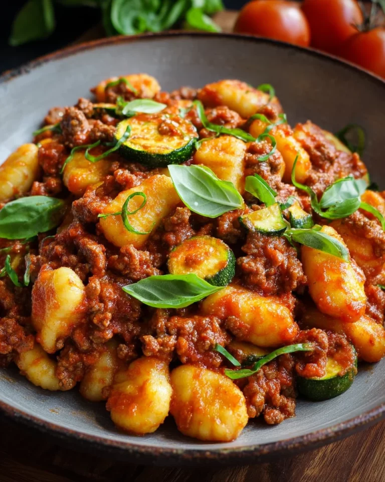 Gnocchi mit Hackfleisch - einfach und lecker