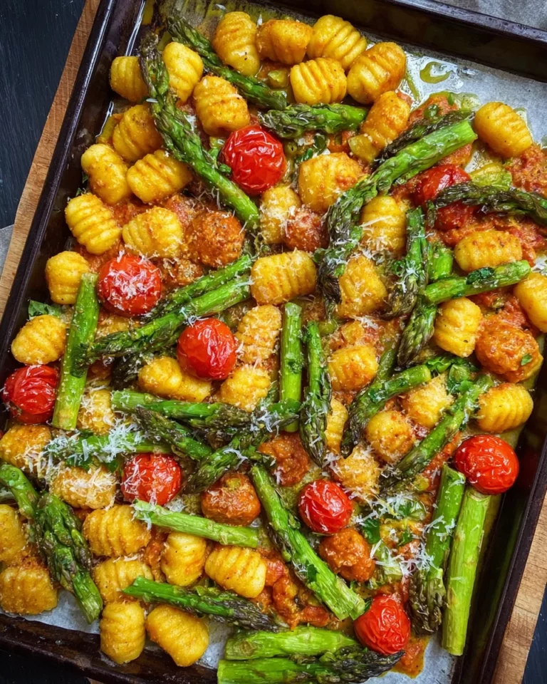 Gnocchi Spargel Blech
