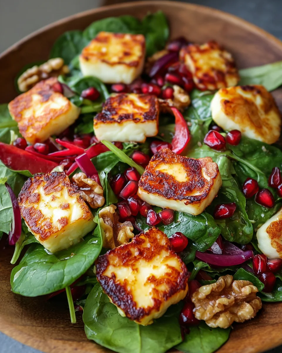 Halloumi Granatapfel Salat Rezept – Frisch & Lecker!