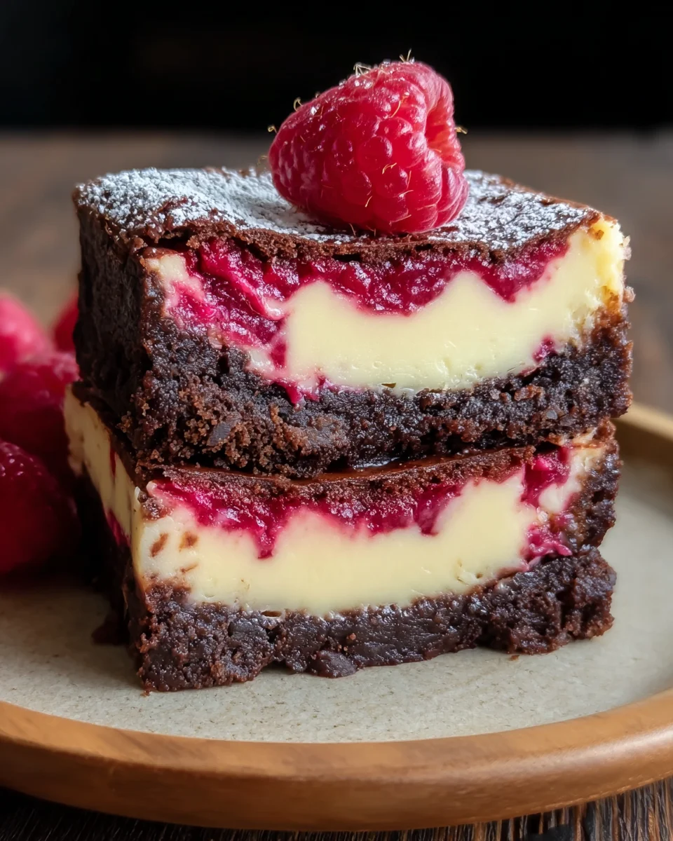 Himbeer-Brownie-Cheesecake: