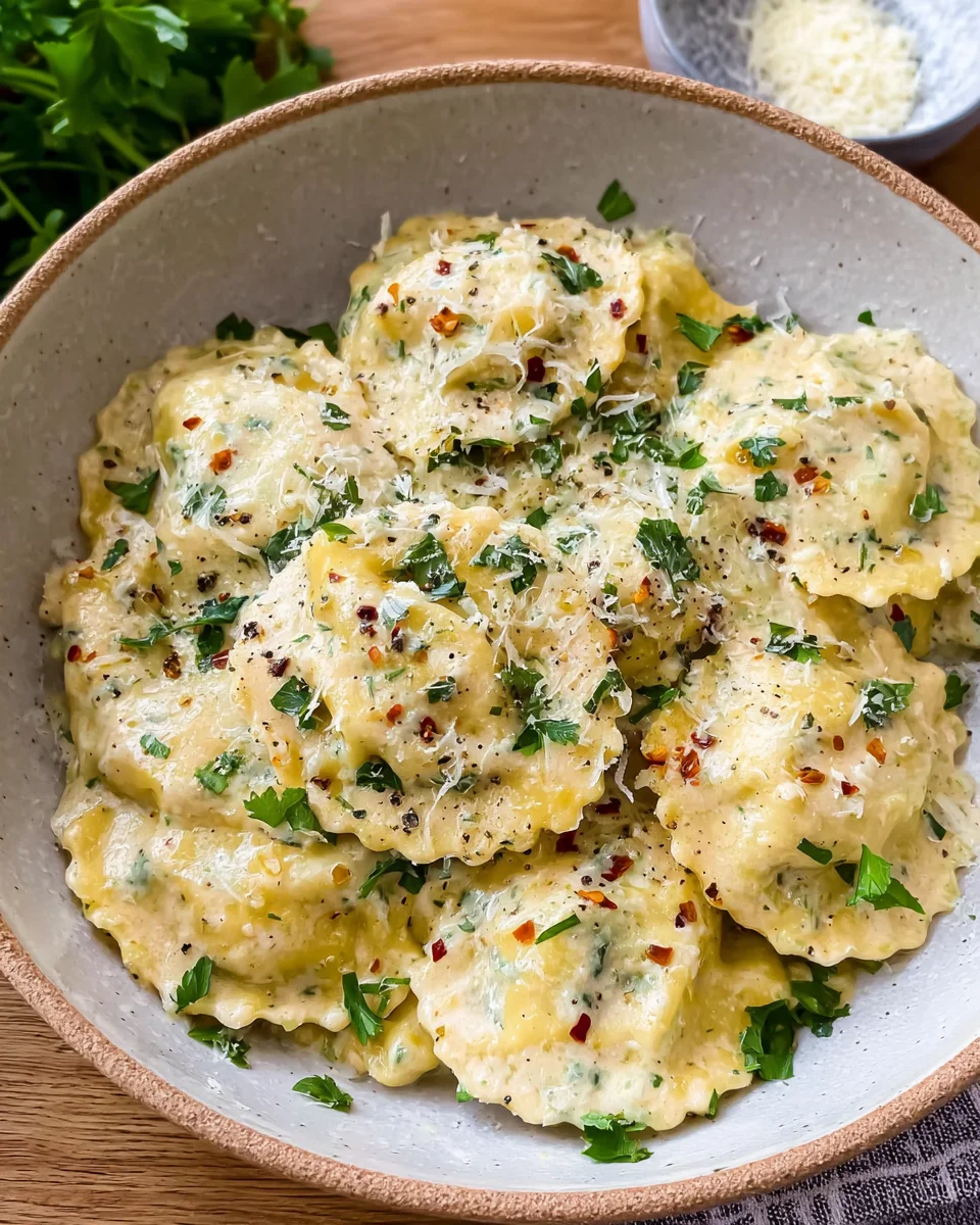 Ravioli Alfredo