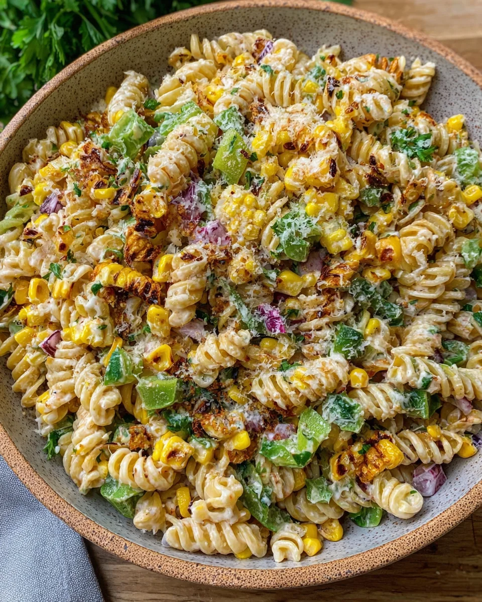 Street Corn Nudelsalat mit gebratenem Mais