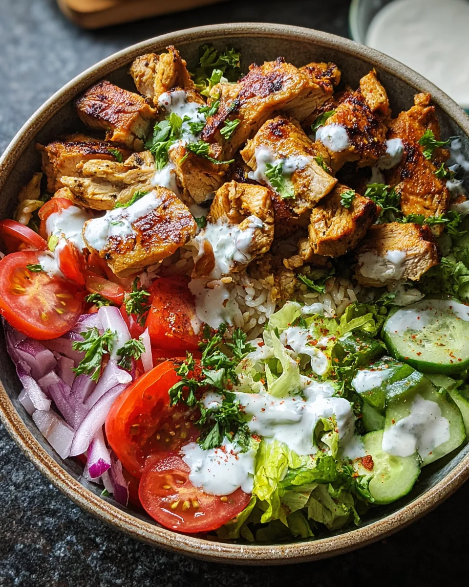 Döner-Bowl mit Hähnchen