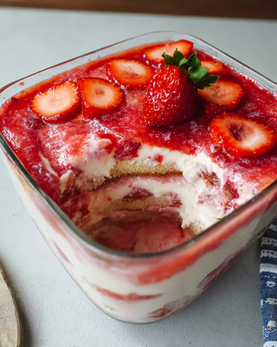 Erdbeertiramisu ohne Mascarpone image 2