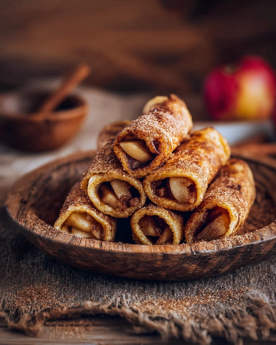French Toast Roll-Ups mit Apfel-Zimt-Füllung (vegan)