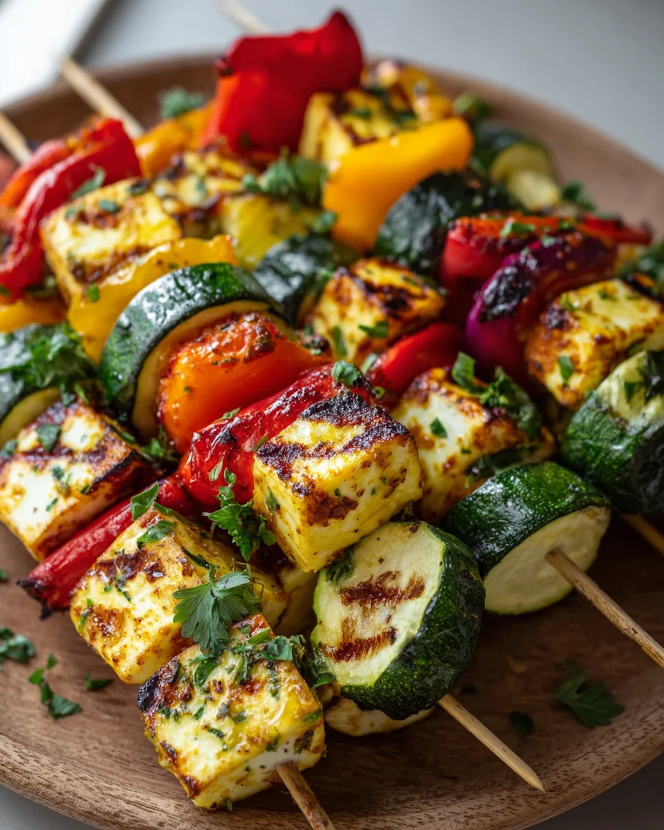 Halloumi Gemüse Spieße vom Grill: Dein vegetarischer Hit! image 2