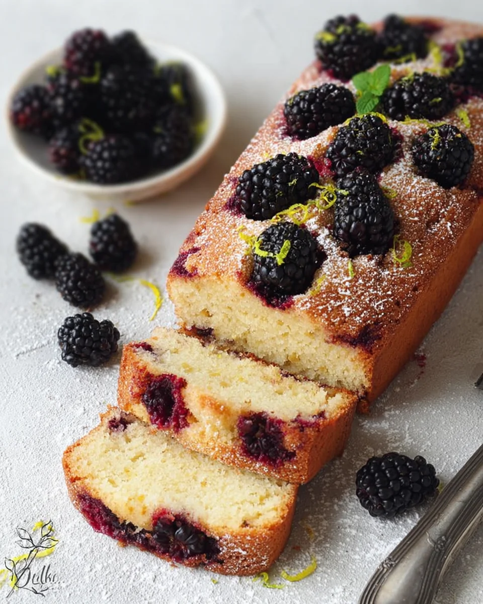 Joghurt-Cake mit Brombeeren image 2