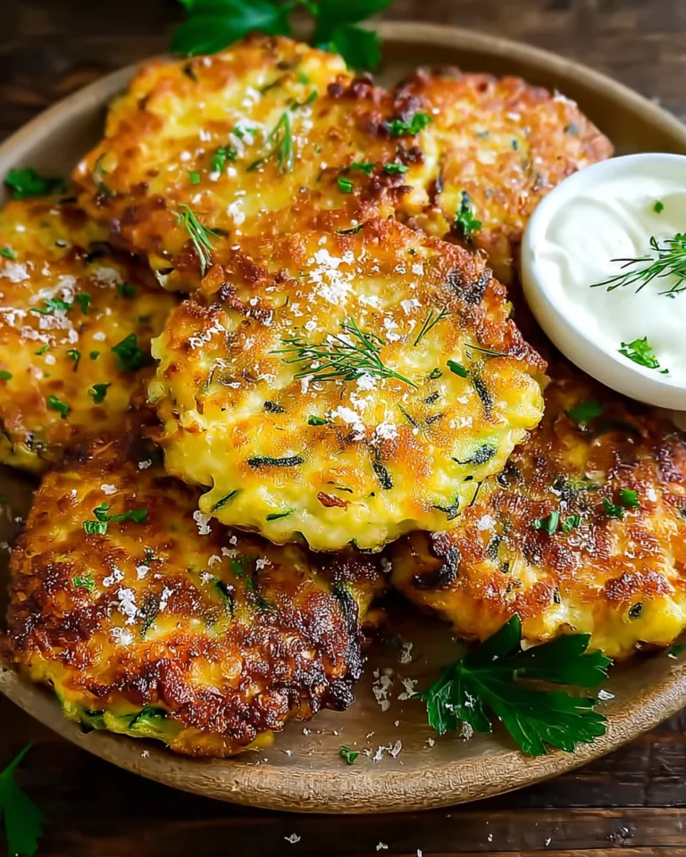 Knusprige Zucchini-Käse-Puffer