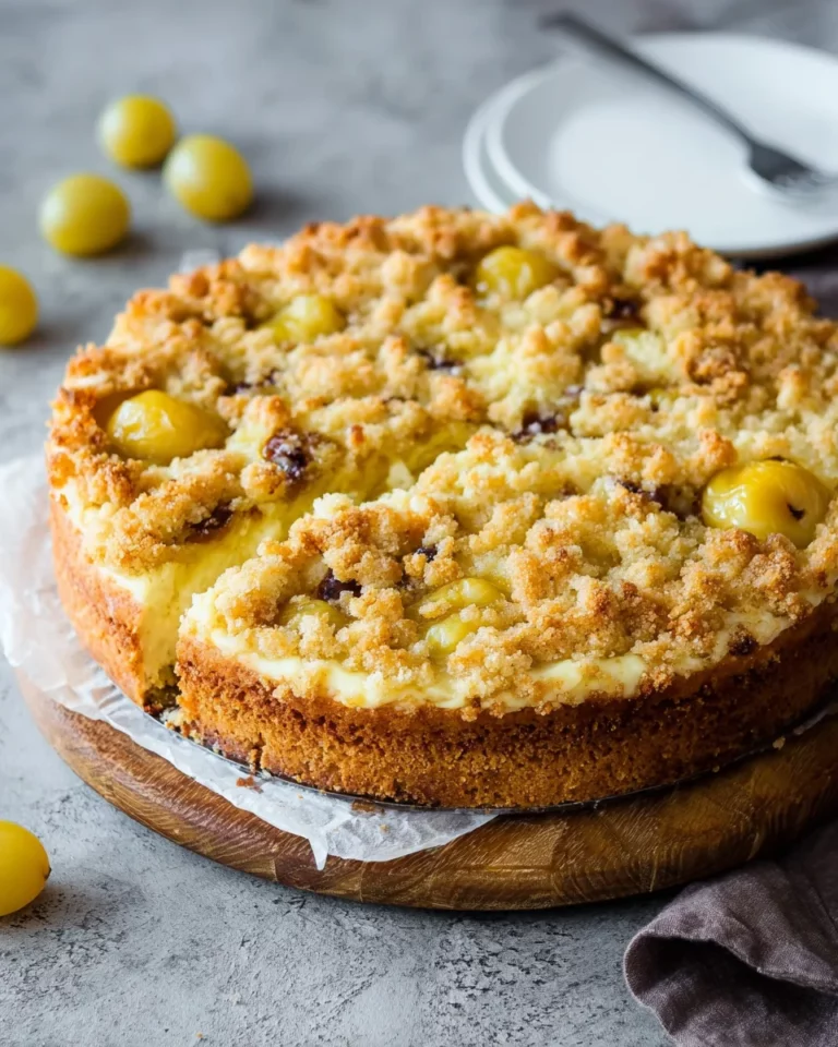 Mirabellenkuchen mit Schmand und Streusel