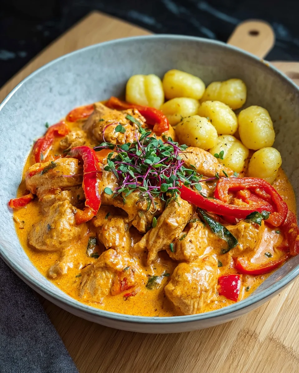Paprika-Sahne-Hähnchen mit Gnocchi image 2