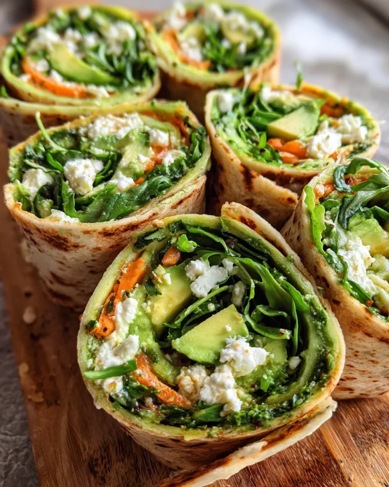 Tortilla-Rollen mit Feta
