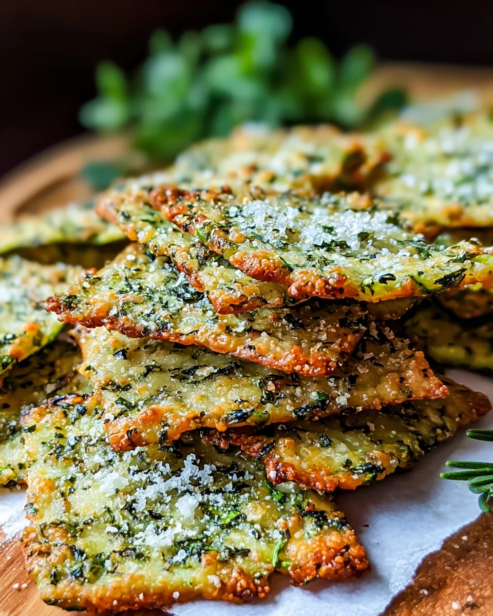 Zucchini Kräcker mit Kräutern für gesunden Snack image 2