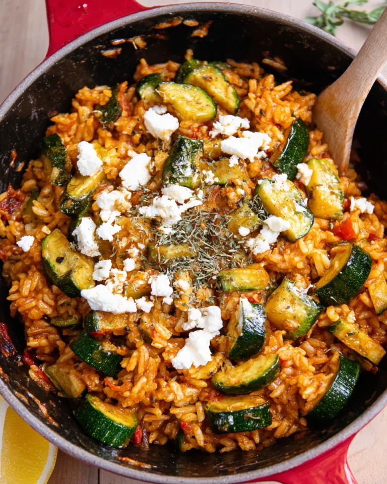 Zucchini Reis Pfanne - schnell & so lecker