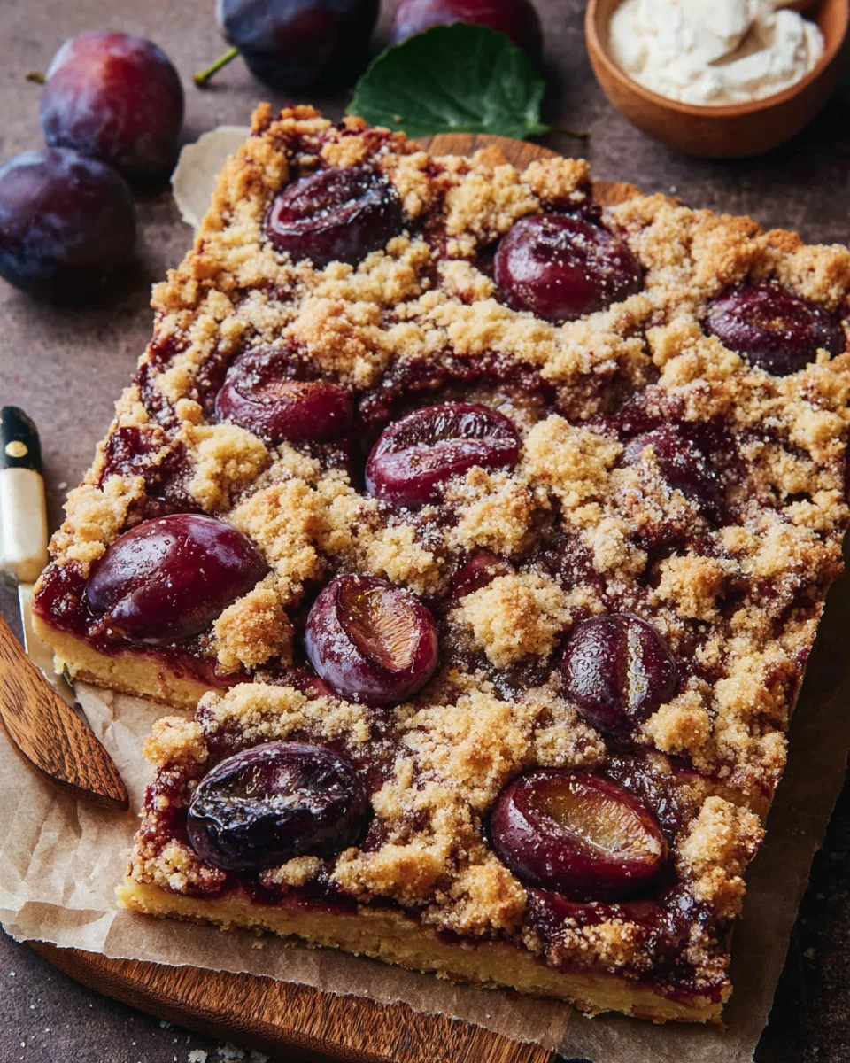 Zwetschgendatschi mit Streusel und Mürbteig vom Blech image 2