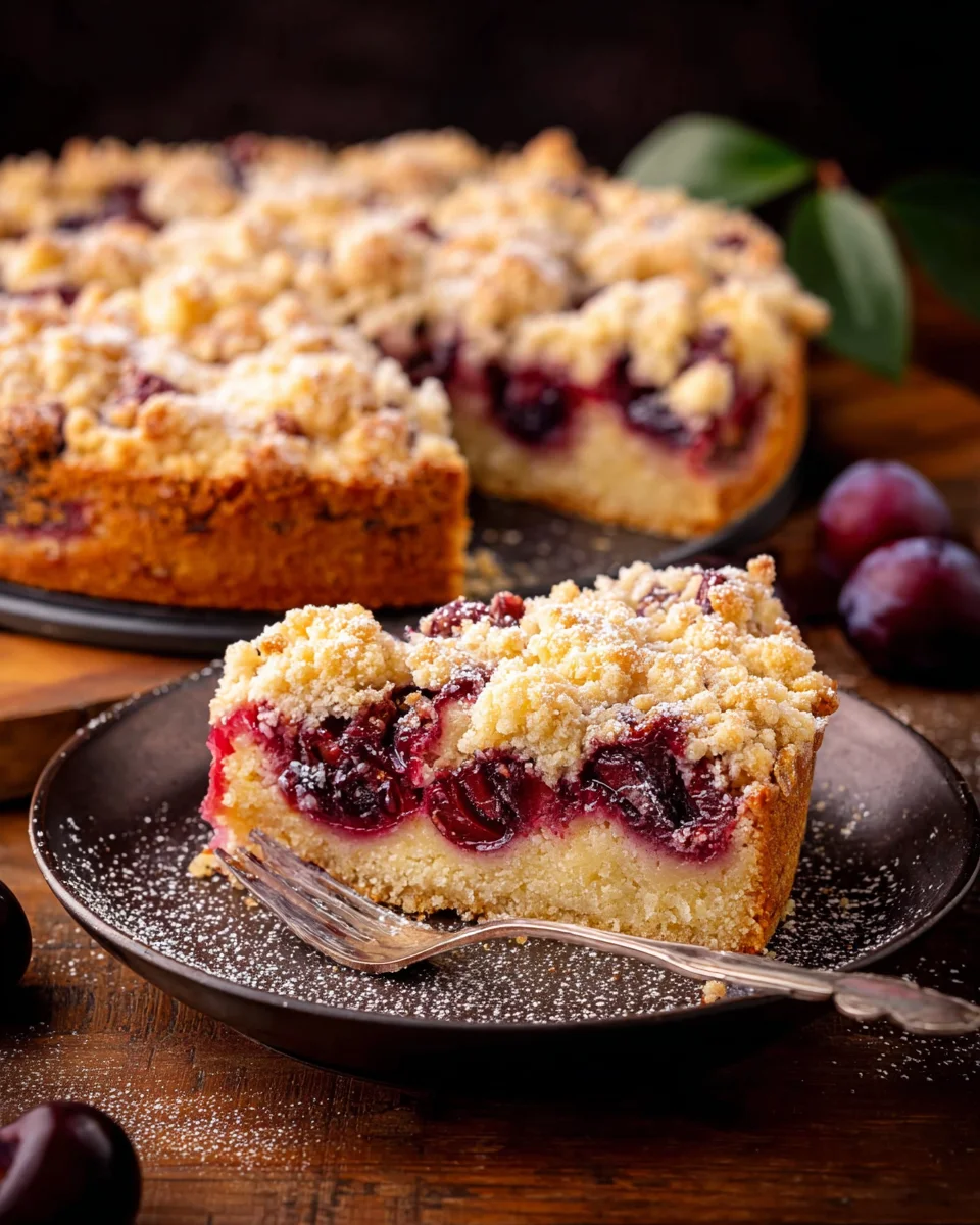 Zwetschgenkuchen mit Streusel image 2