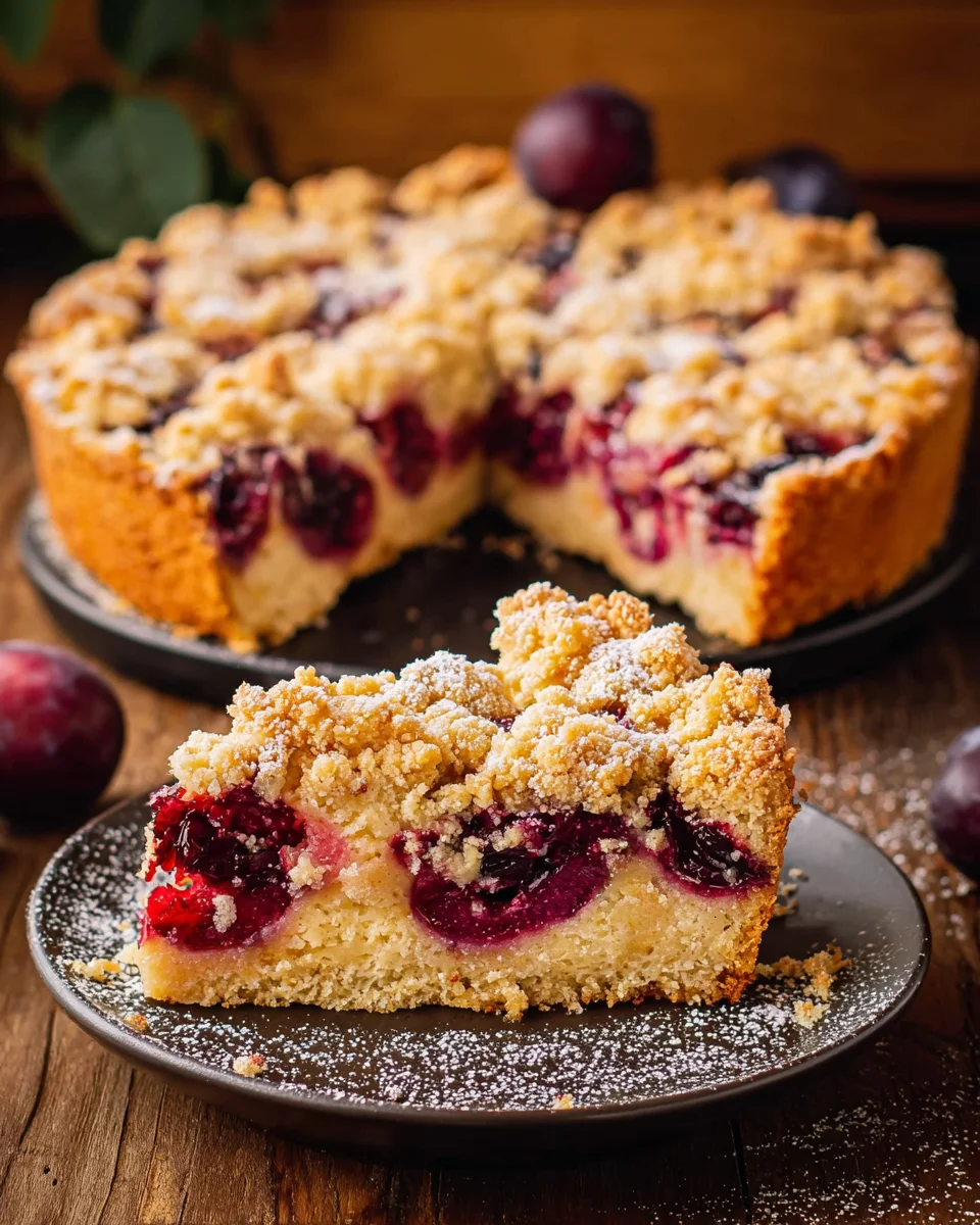 Zwetschgenkuchen mit Streusel